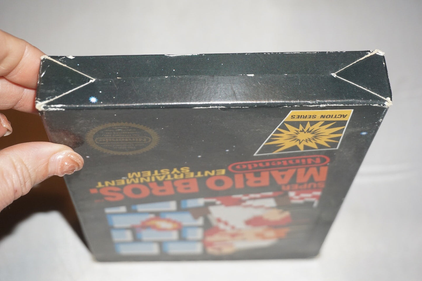 Super Mario Bros HANGTAB (Nintendo NES) Complete in Box CIB #2