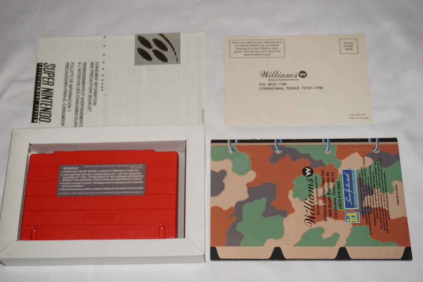 Doom (Super Nintendo SNES) Complete in Box w/ Reg CIB