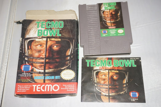 Tecmo Bowl (Nintendo NES) Complete in Box CIB #3