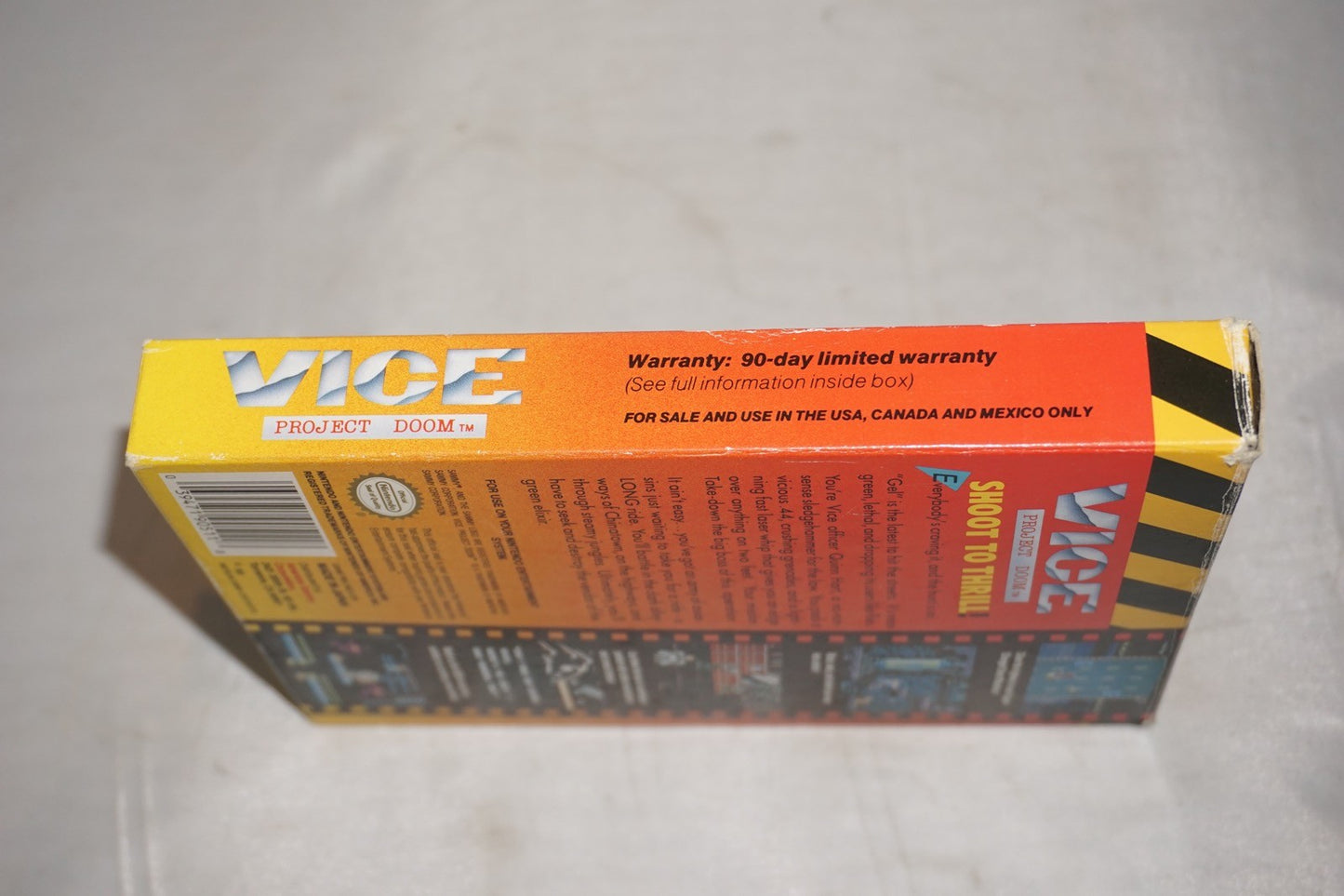 Vice Project Doom (Nintendo NES) Complete in Box w/ Reg Card CIB