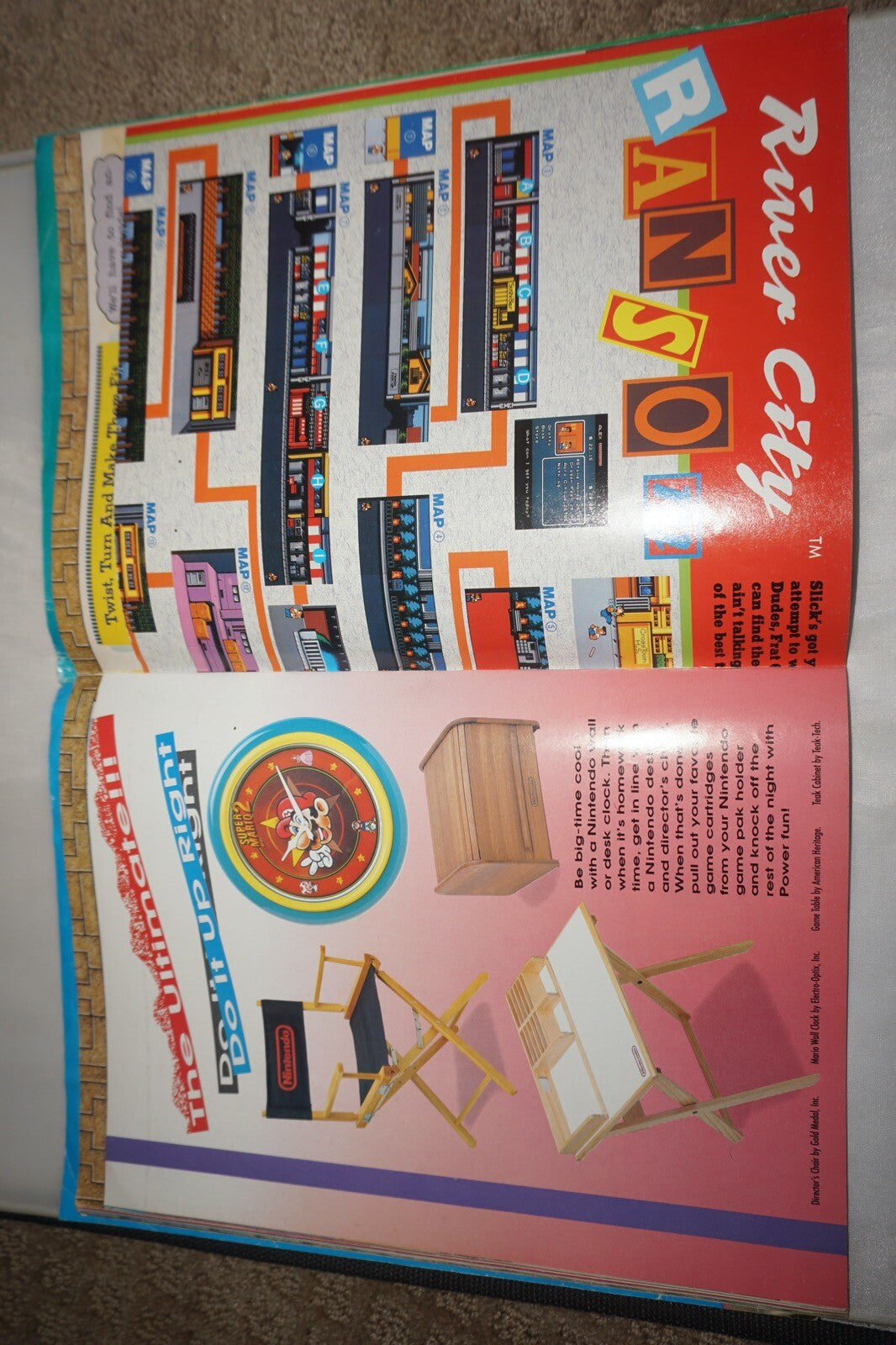 January/February 1990 Batman Nintendo Power Magazine #6 Map