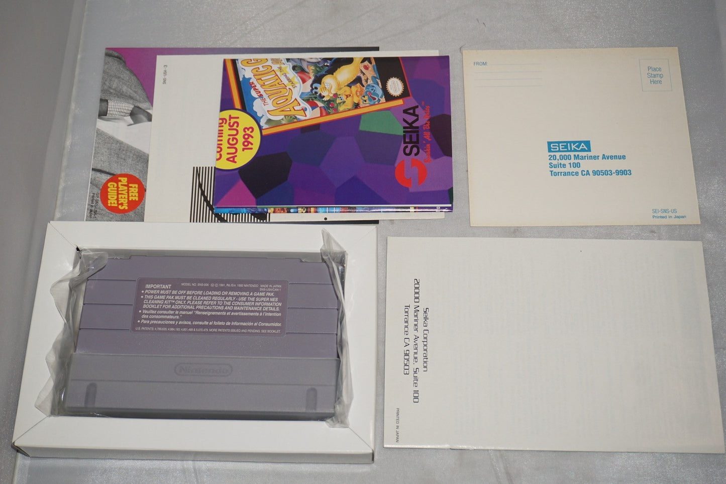 Super Turrican 1 (Super Nintendo SNES) Complete in Box w/ Reg Card CIB