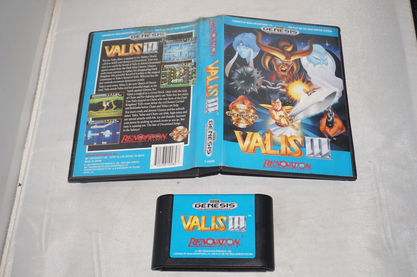 Valis III 3 (Sega Genesis) with Case