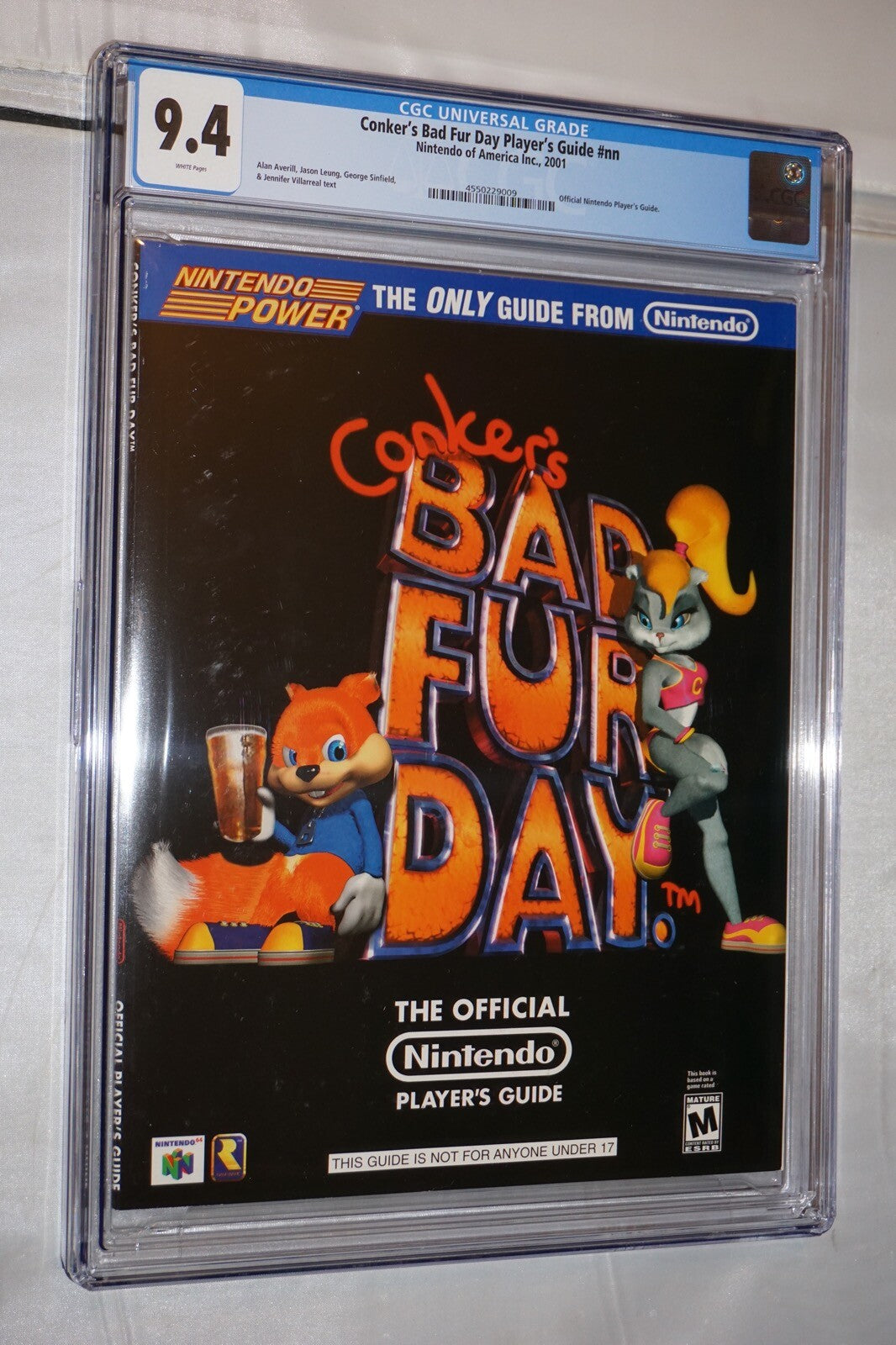 Conker's Bad Fur Day Power Player's Guide Nintendo 64 N64 CGC 9.4