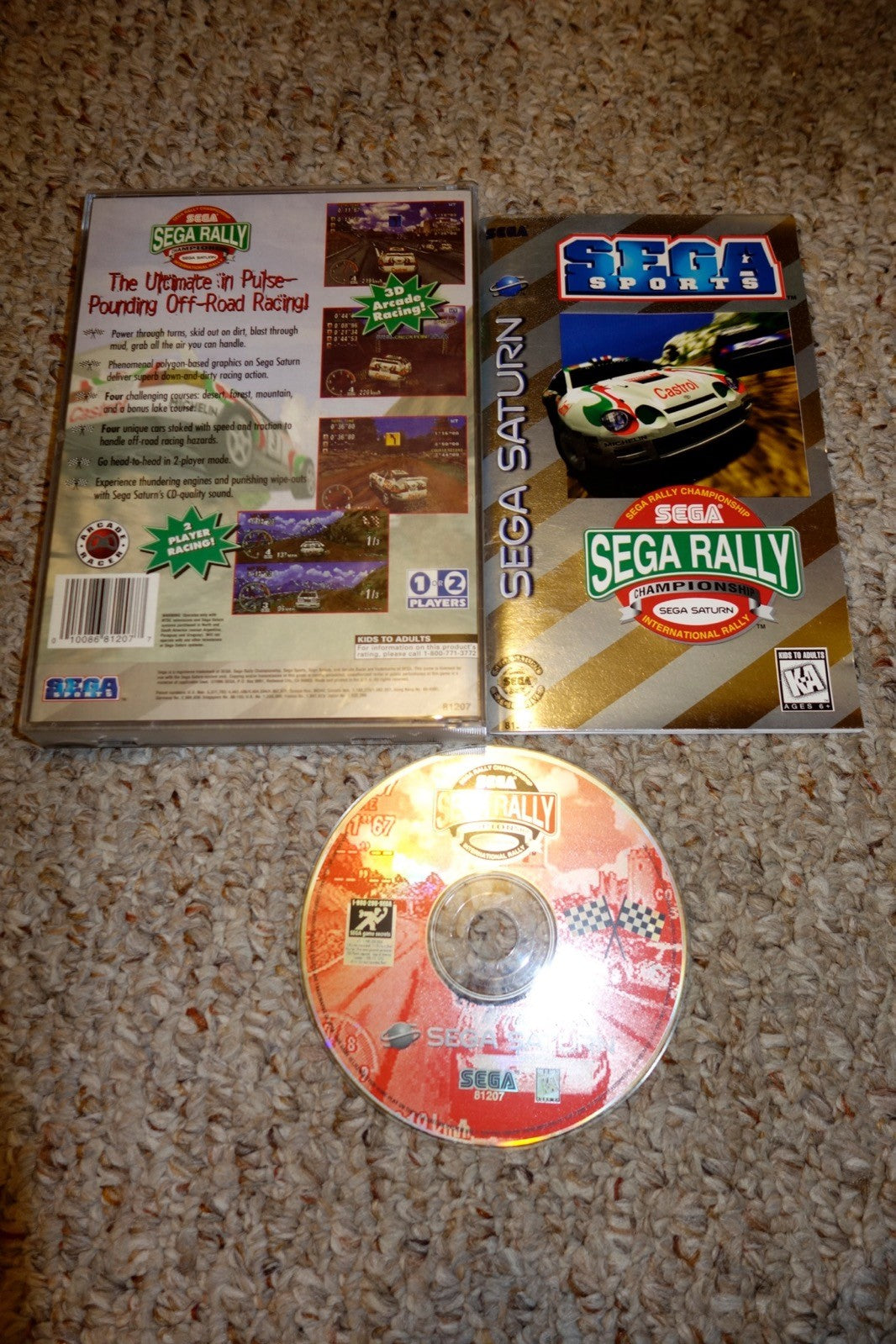 Sega Rally Championship (Sega Saturn, 1995) Complete
