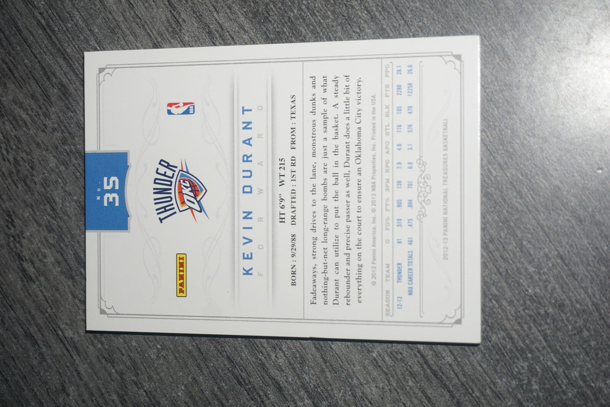 Kevin Durant 2012-2013 Panini National Treasures #35 14/99