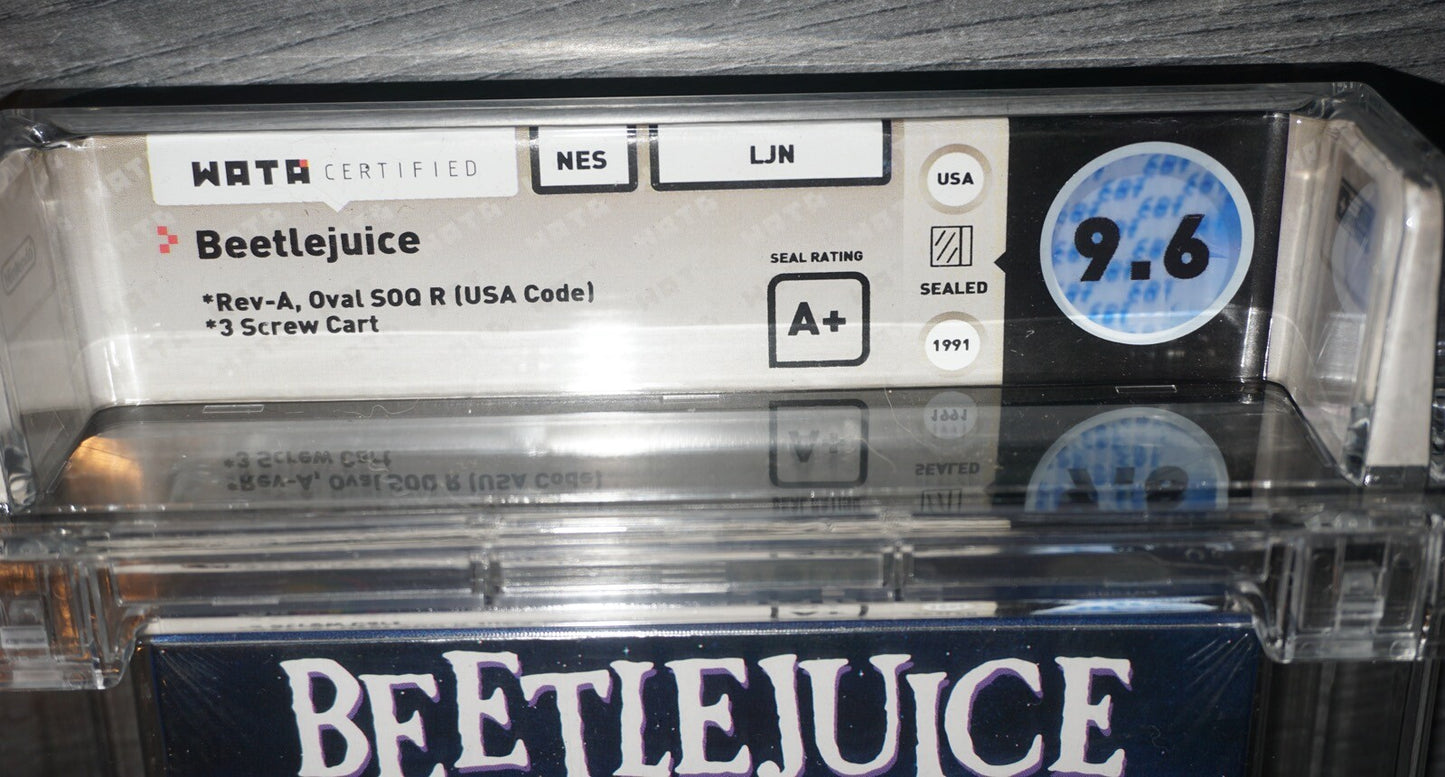 Beetlejuice (Nintendo NES) WATA 9.6 A+ NEW Factory Sealed