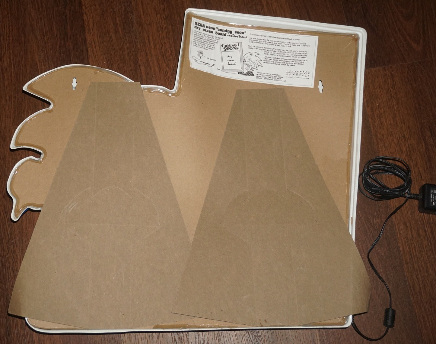 Sega Neon Coming Soon Dry Erase Board Display Promo Light Up Sign