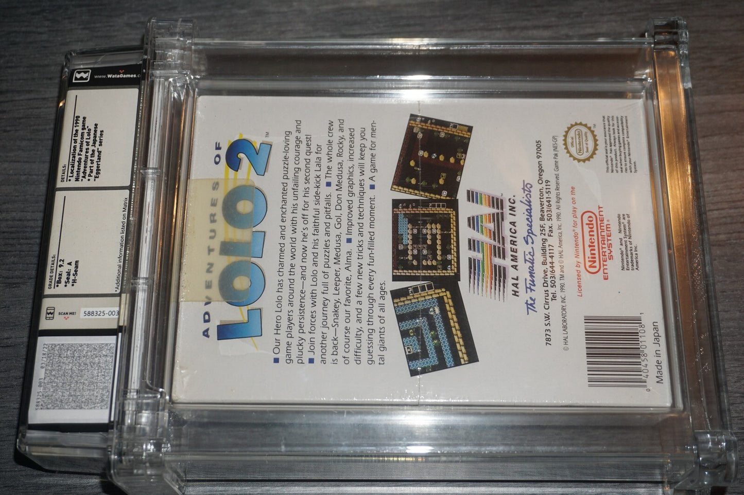 Adventures Of Lolo 2 (Nintendo NES) Wata 9.2 A NEW Factory Sealed