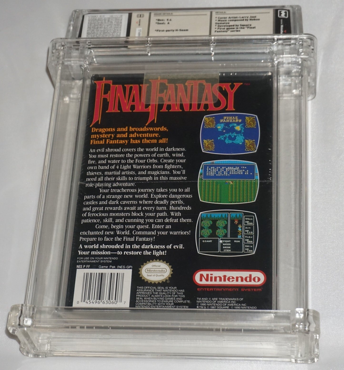Final Fantasy (Nintendo NES) NEW Sealed WATA 9.4 A
