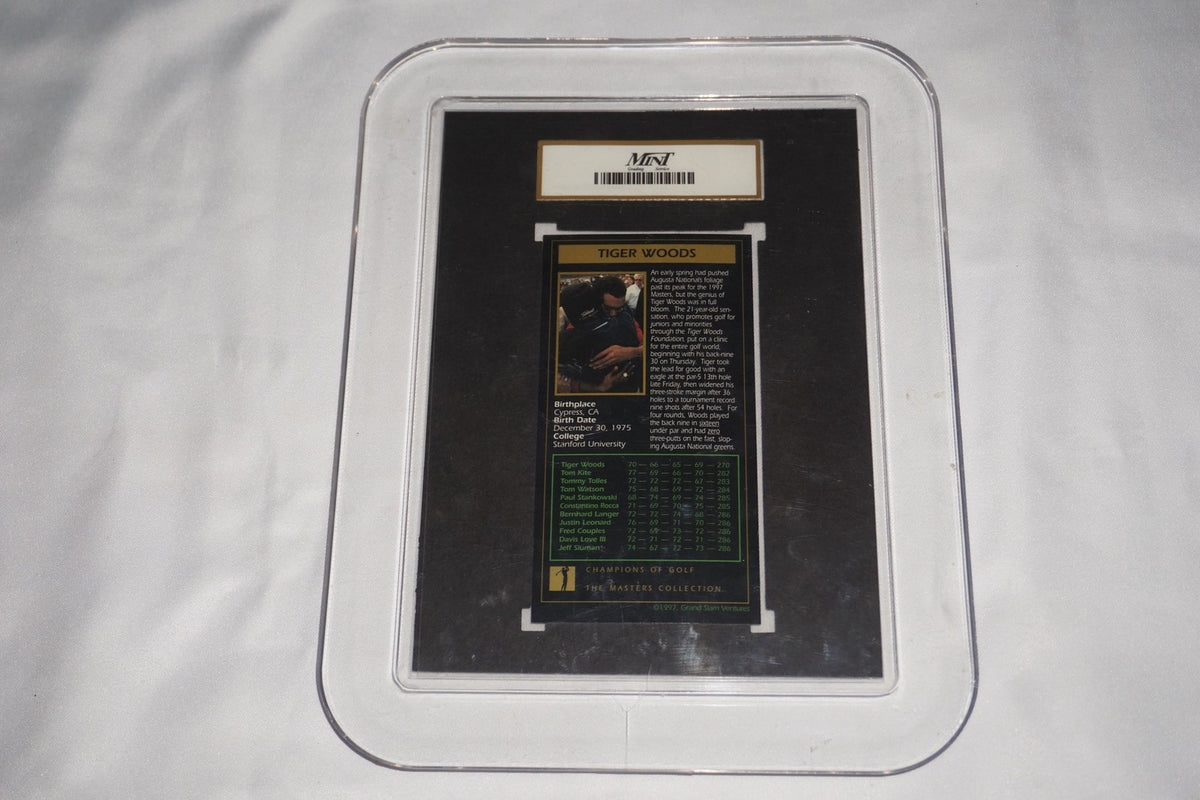 1997 Tiger Woods Grand Slam Rookie MGS Mint 10