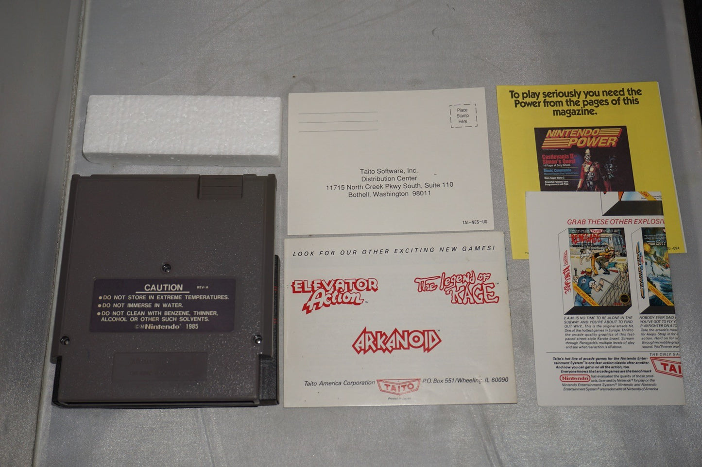 Renegade (Nintendo NES) Complete in Box w/ Reg Card CIB