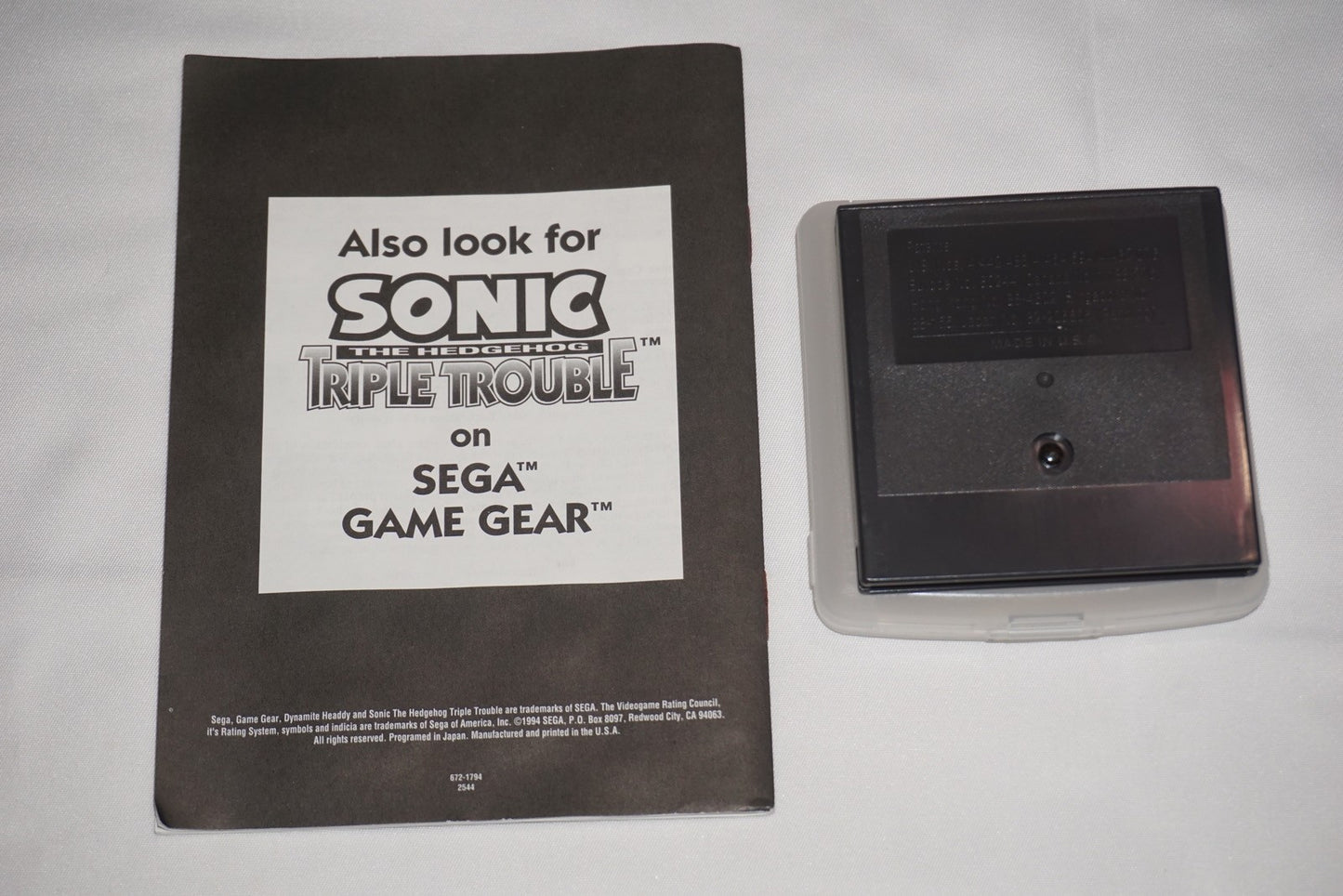 Dynamite Headdy (Sega Game Gear) Complete in Box
