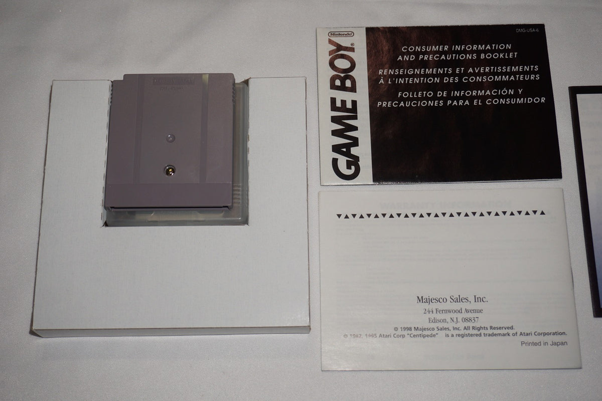 Centipede (Nintendo Game Boy Game Boy) Complete in Box CIB