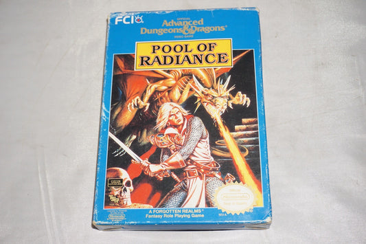 Advanced Dungeons & Dragons Pool of Radiance (Nintendo NES) Complete in Box CIB