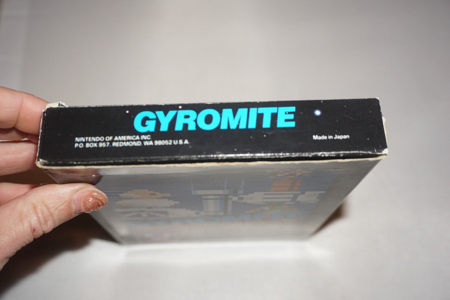 Gyromite Hangtab No Code (Nintendo NES) Complete in Box CIB #1