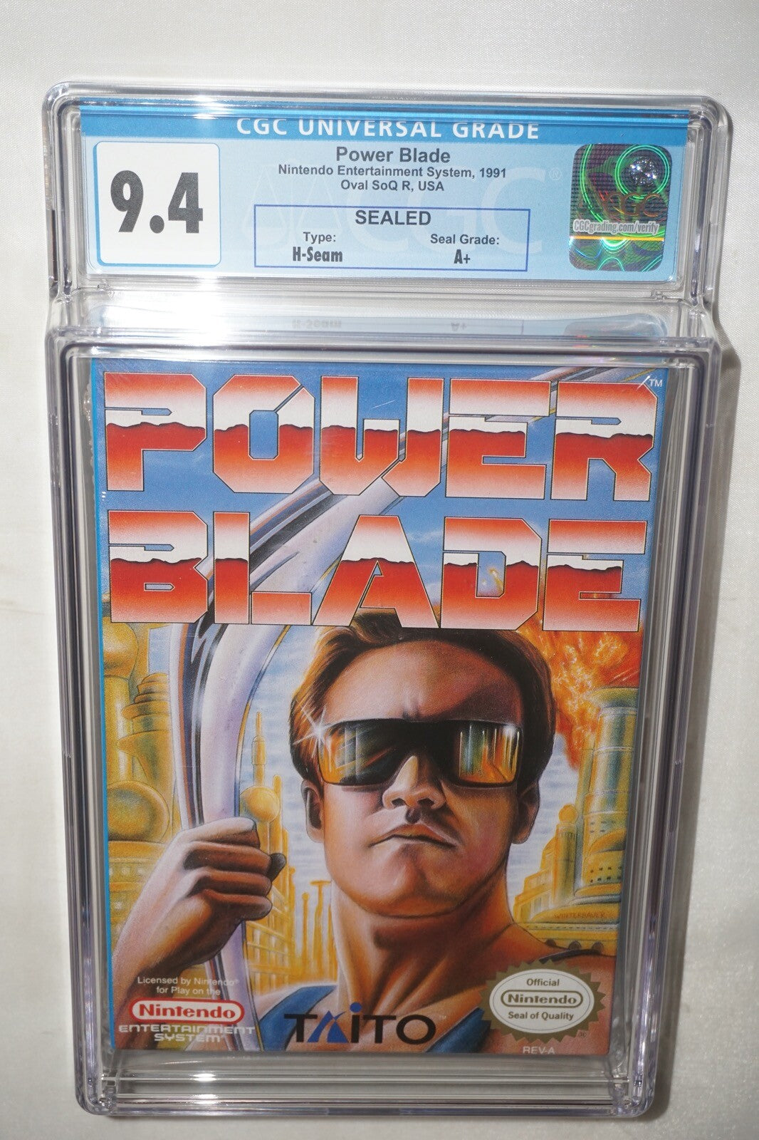Power Blade (Nintendo NES) CGC 9.4 A+ NEW Sealed