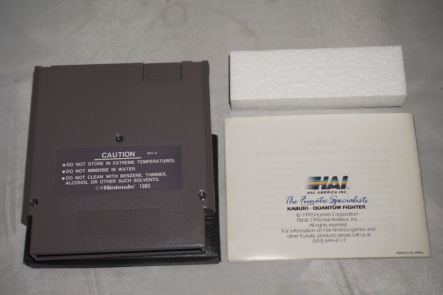 Kabuki Quantum Fighter (Nintendo NES) Complete in Box CIB