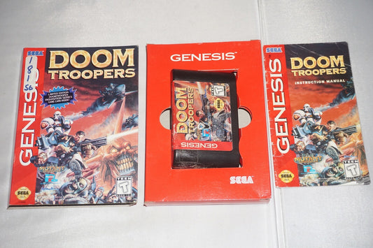 Doom Troopers (Sega Genesis) Complete in Box CIB