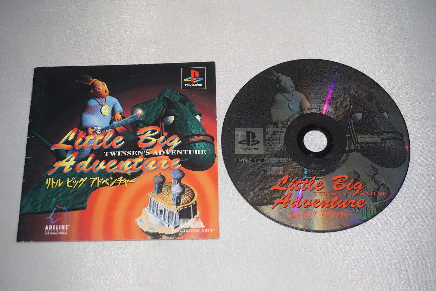 Little Big Adventure Twinsen (Sony Playstation 1 ps1) w/ Manual JAPAN