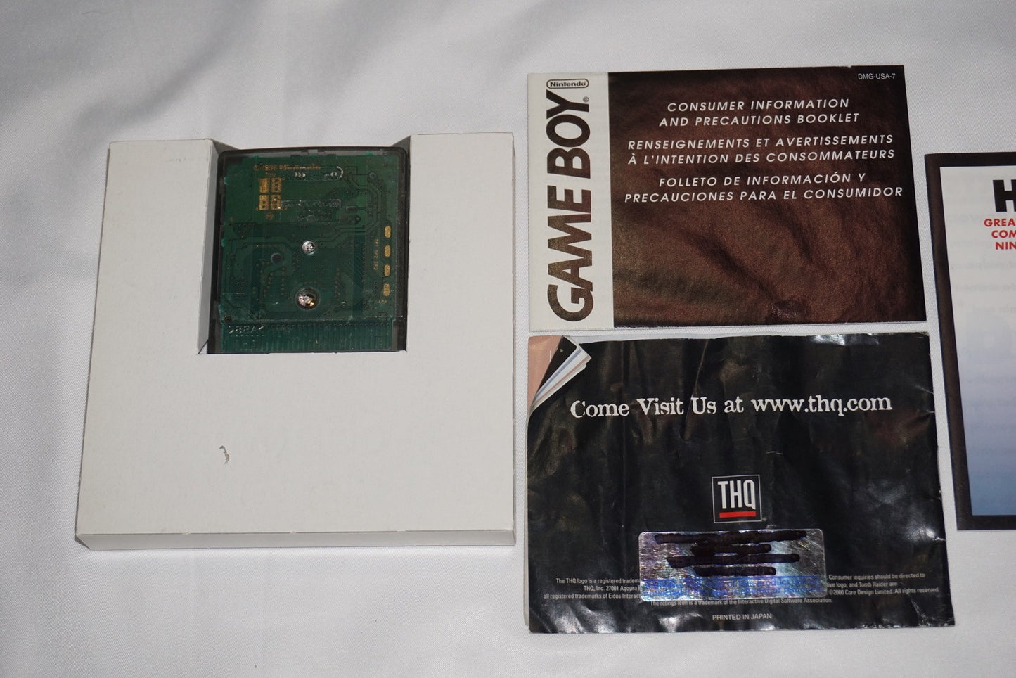 Tomb Raider Starring Lara Croft (Game Boy Color Gameboy) Complete in Box CIB
