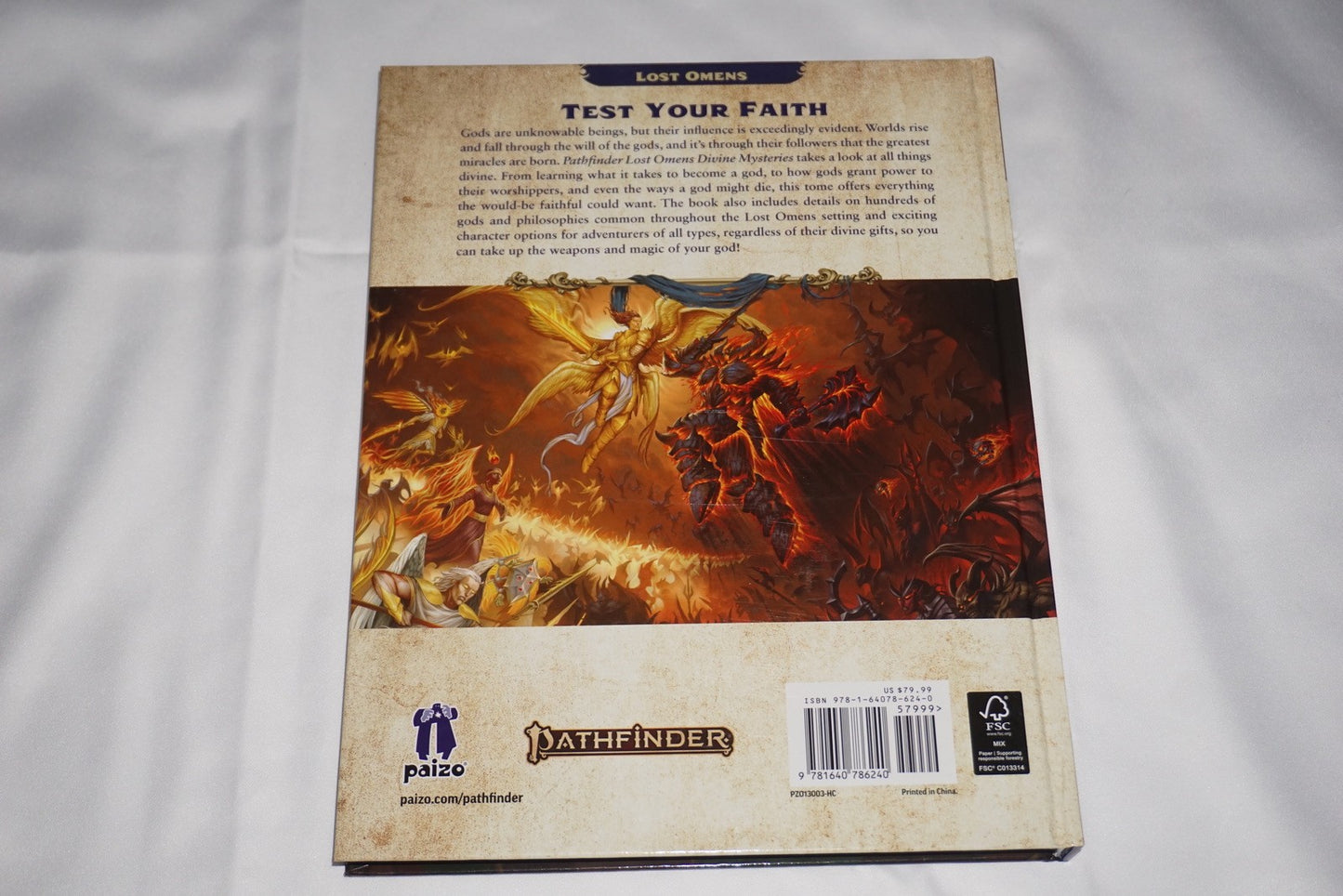 Lost Omens Divine Mysteries Second Edition Hardcover Book Pathfinder NEW