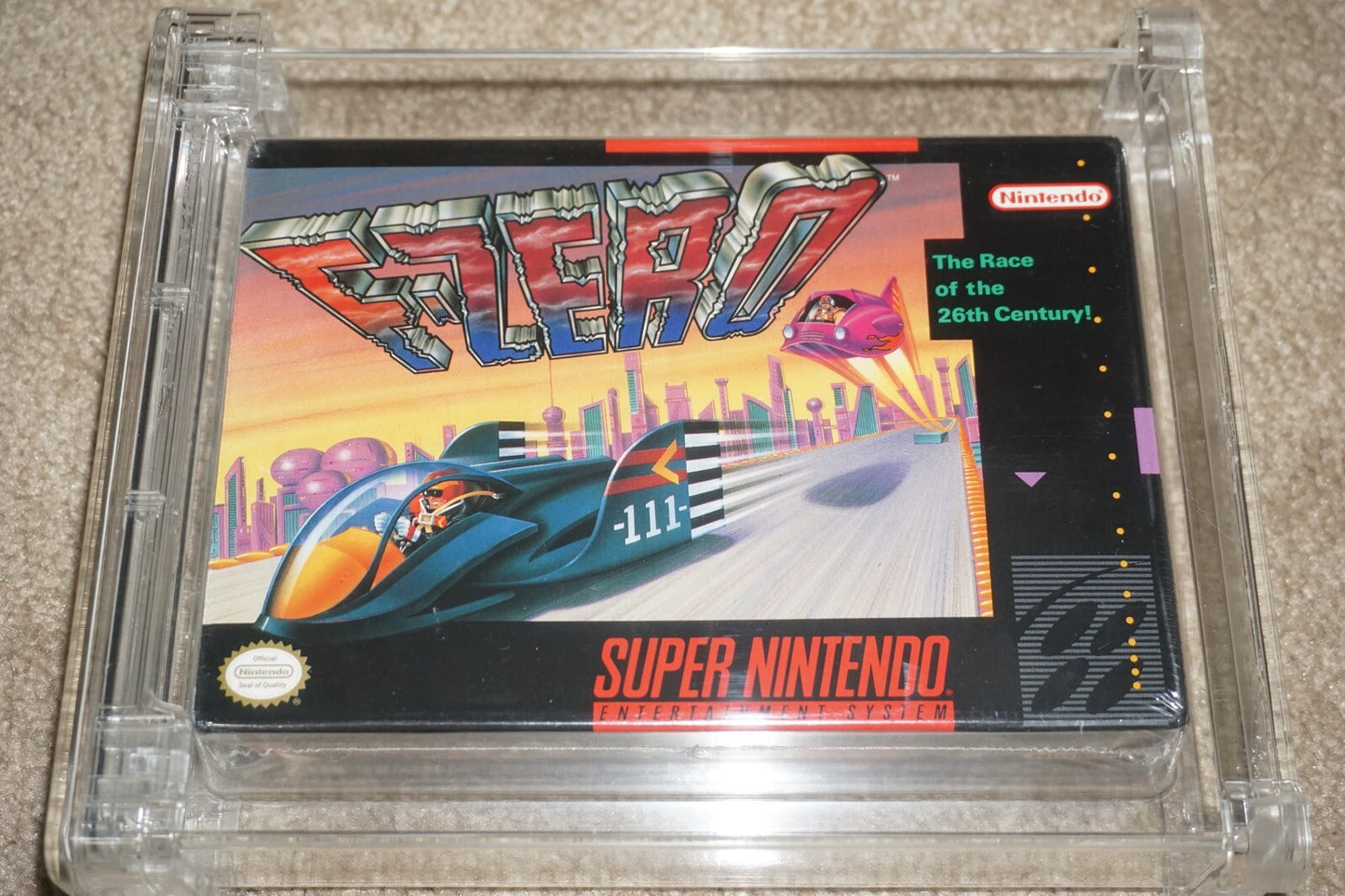 F Zero Super Nintendo SNES WATA 9.6 A++ NEW Sealed Original Upside Down Recycle