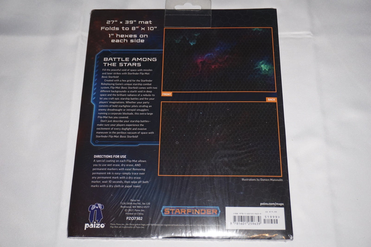 Starfinder Flip Mat Basic Starfield NEW Sealed