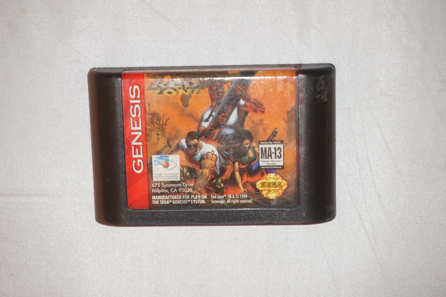 Red Zone (Sega Genesis) Cart Only