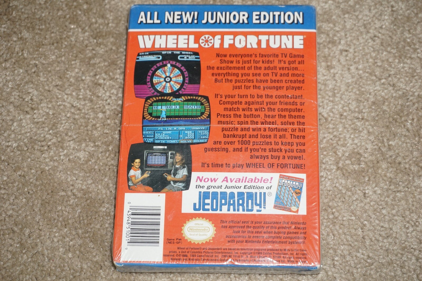Wheel Of Fortune Junior Edition (Nintendo NES) NEW Factory Sealed