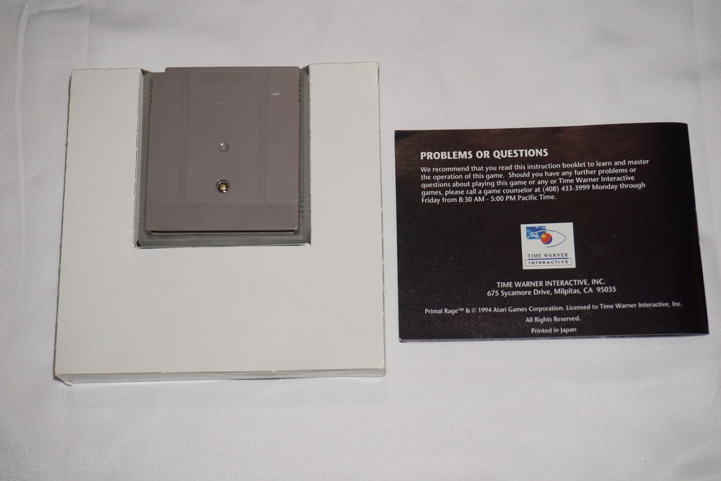 Primal Rage (Nintendo Game Boy Gameboy) Complete in Box CIB