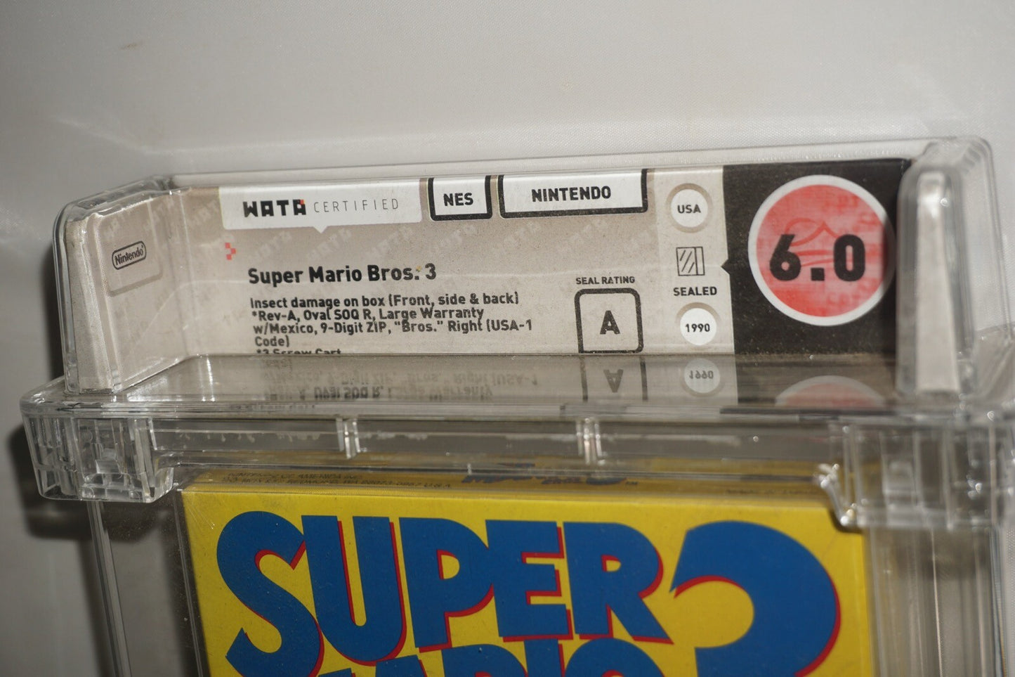 Super Mario Bros 3 (Nintendo NES) NEW Sealed WATA 6.0 A