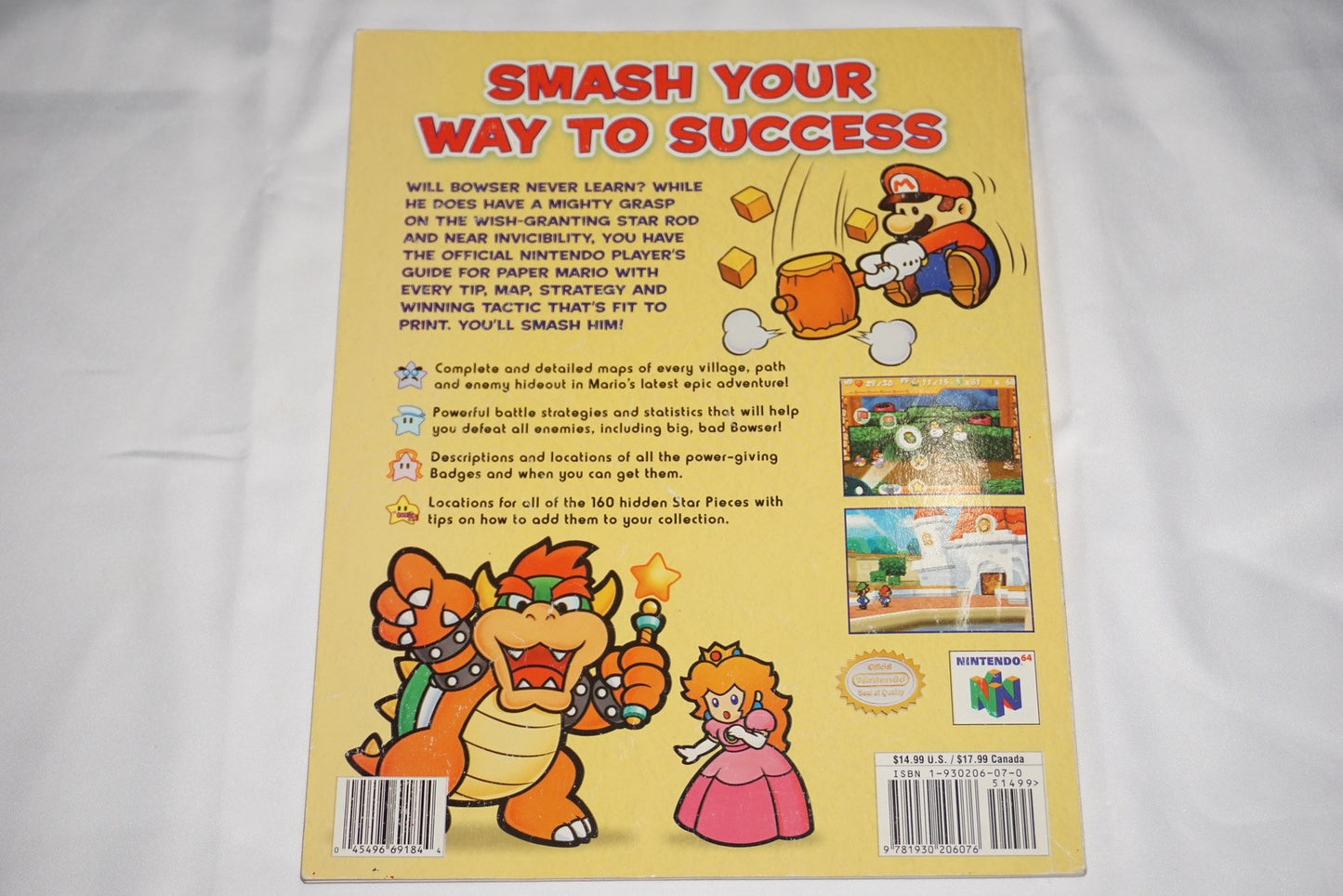 Paper Mario Nintendo Power Strategy Guide Nintendo 64 n64