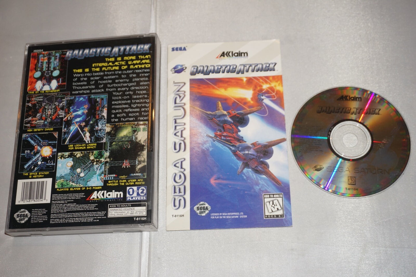 Galactic Attack (Sega Saturn) Complete w/ Reg Card