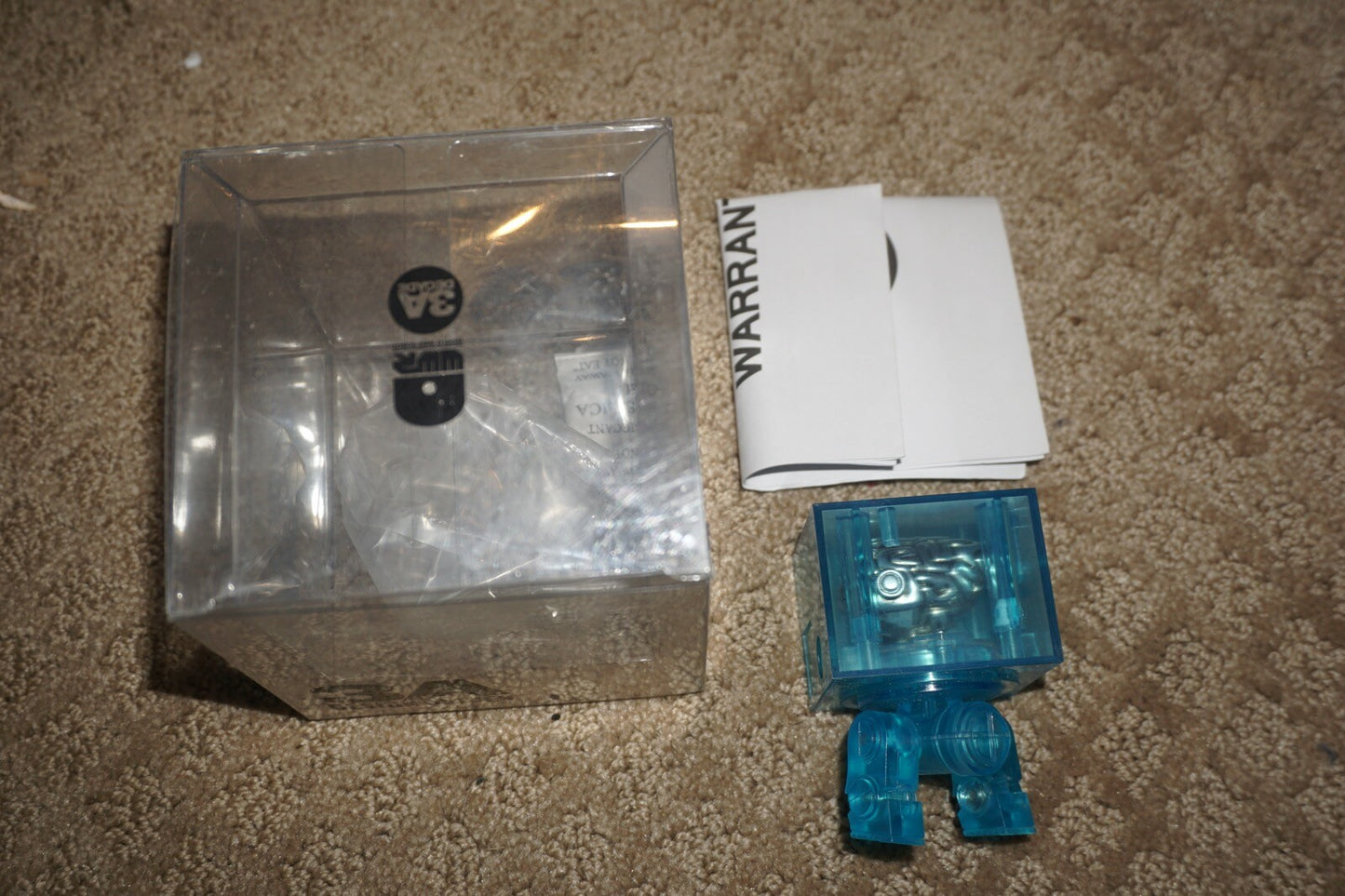3A 3ago Square Brain Box Powder Blue 3" Figure