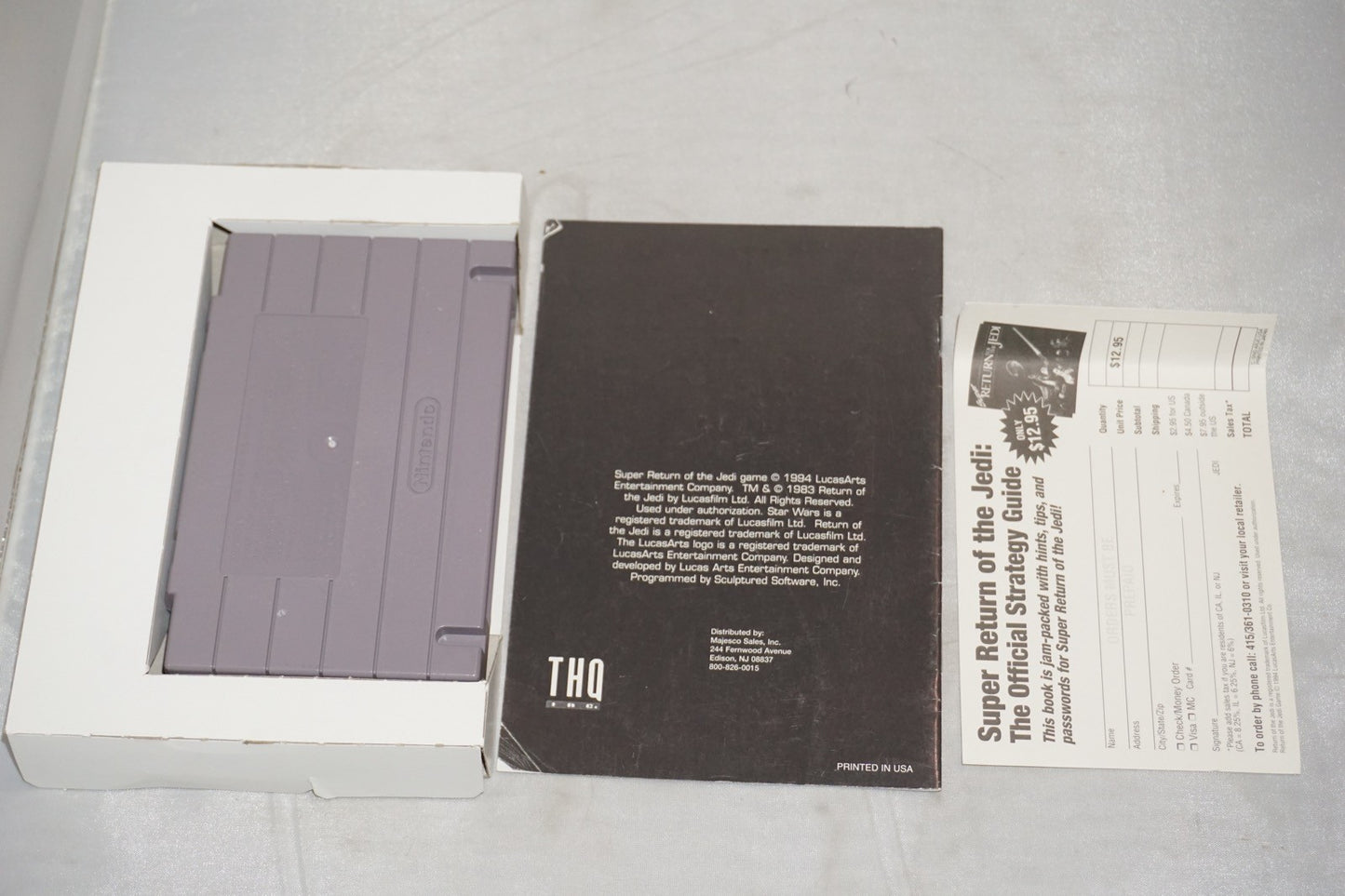 Star Wars Return of Jedi (Super Nintendo SNES) Complete in Box w/ Reg Card CIB