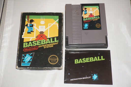 Baseball HANGTAB (Nintendo NES) Complete in Box CIB #4