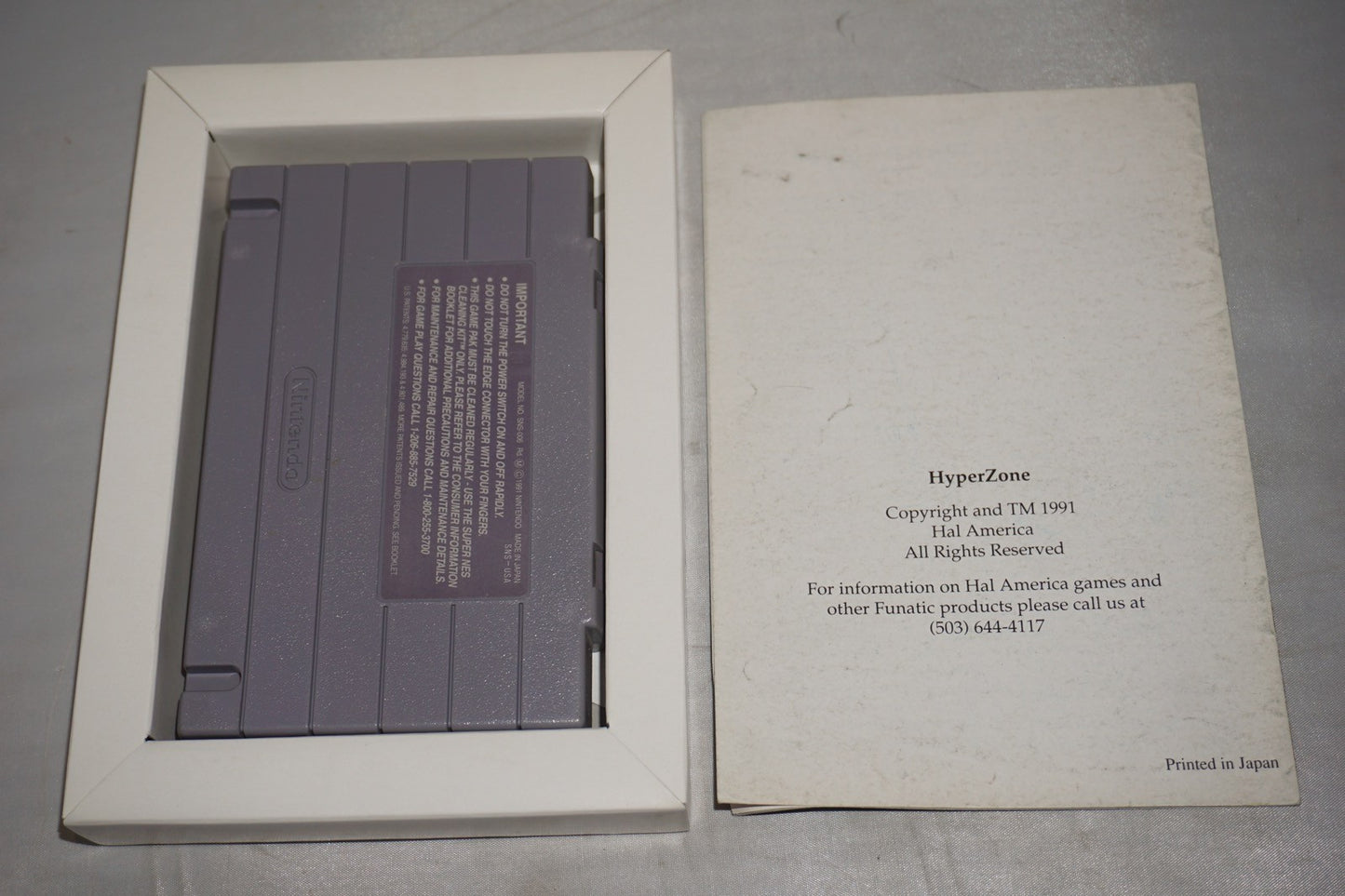 Hyperzone (Super Nintendo SNES) Complete in Box CIB