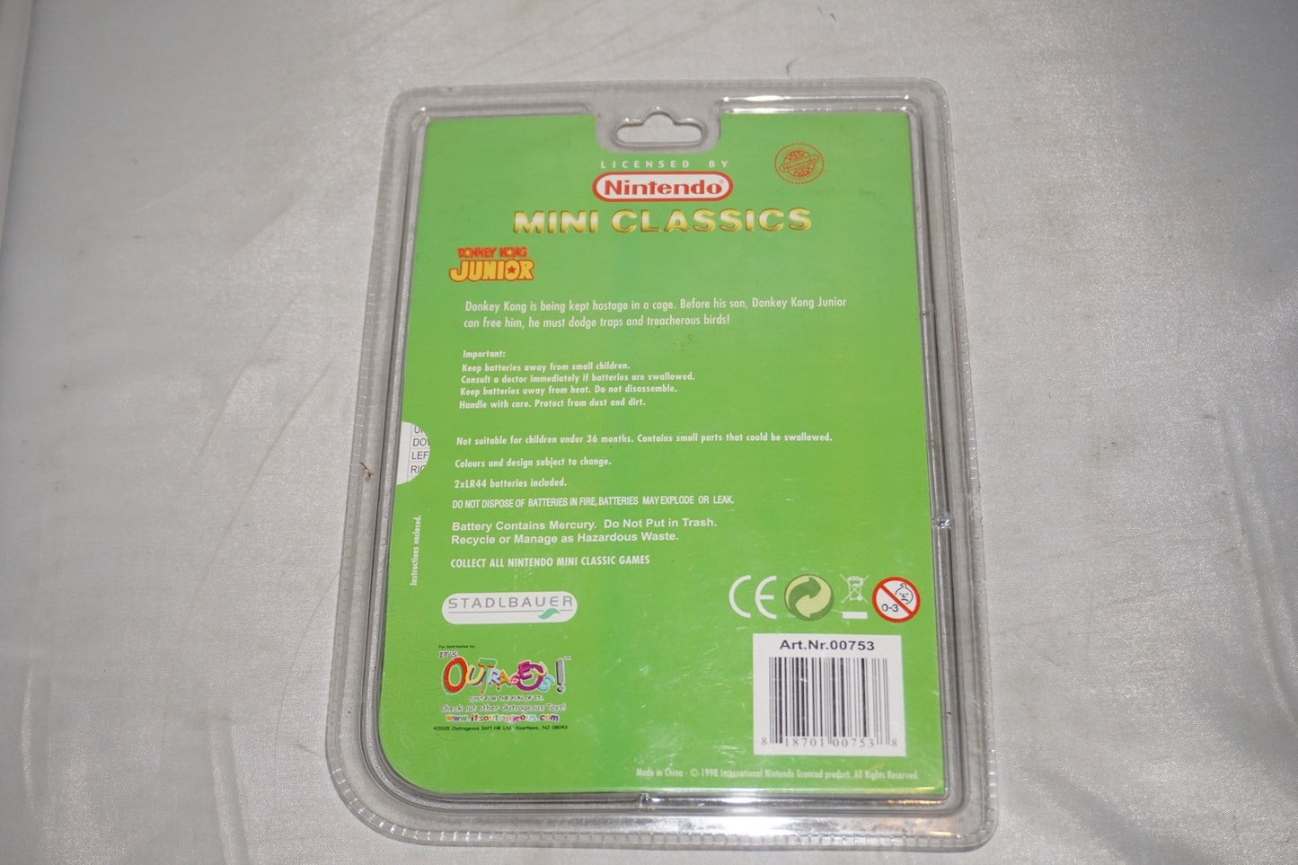 Donkey Kong Jr Junior Mini Classics Nintendo NEW Sealed