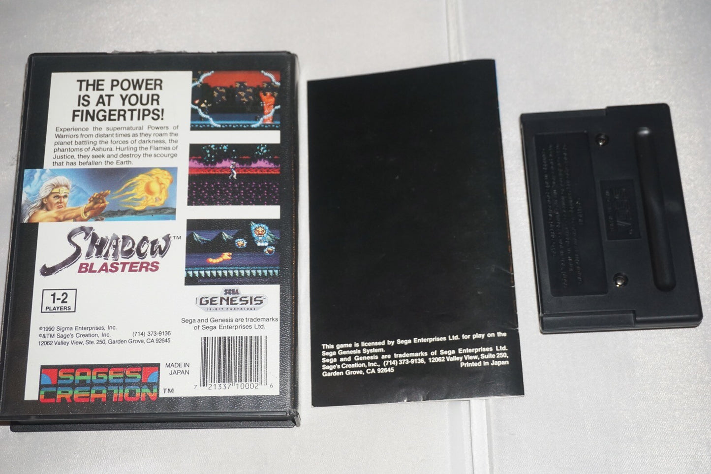 Shadow Blasters (Sega Genesis) Complete