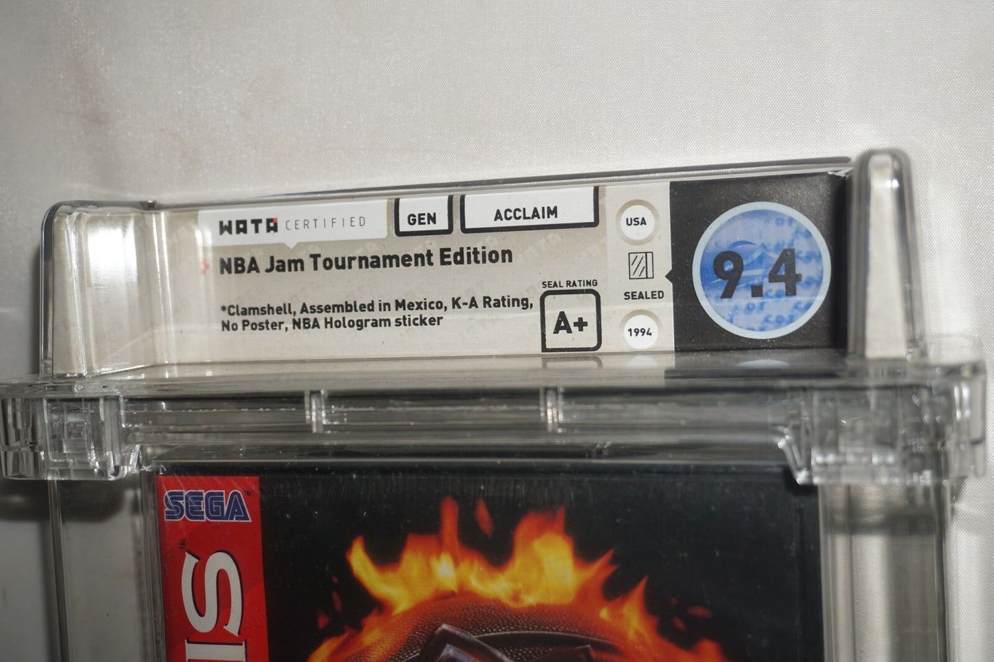 NBA Jam T.E TE Tournament Edition (Sega Genesis) NEW Sealed WATA 9.4 A+ No Post