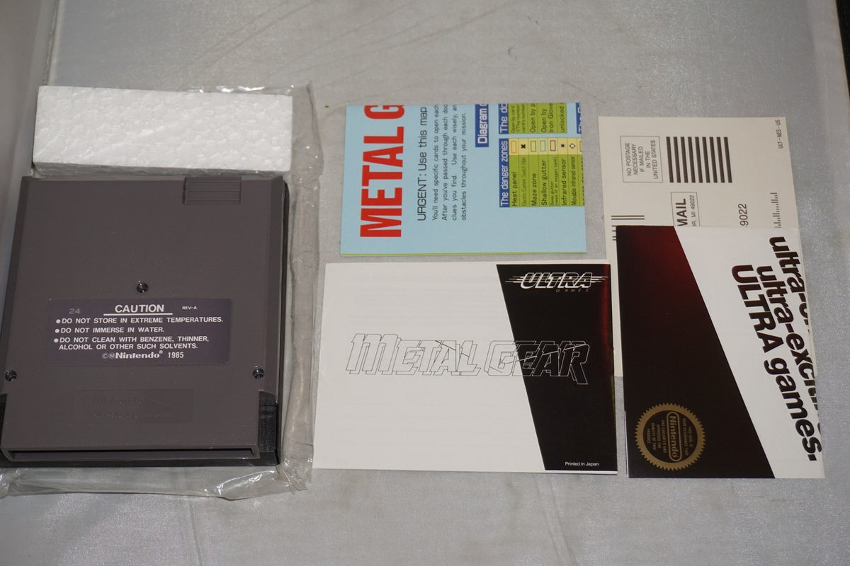 Metal Gear (Nintendo NES) Complete in Box w/ Chart CIB