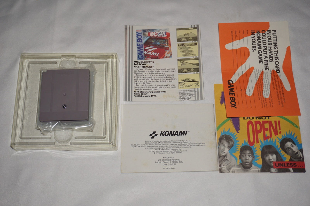 Bill Elliott’s Nascar Fast Track (Nintendo Game Boy) Complete in Box w/ Reg CIB
