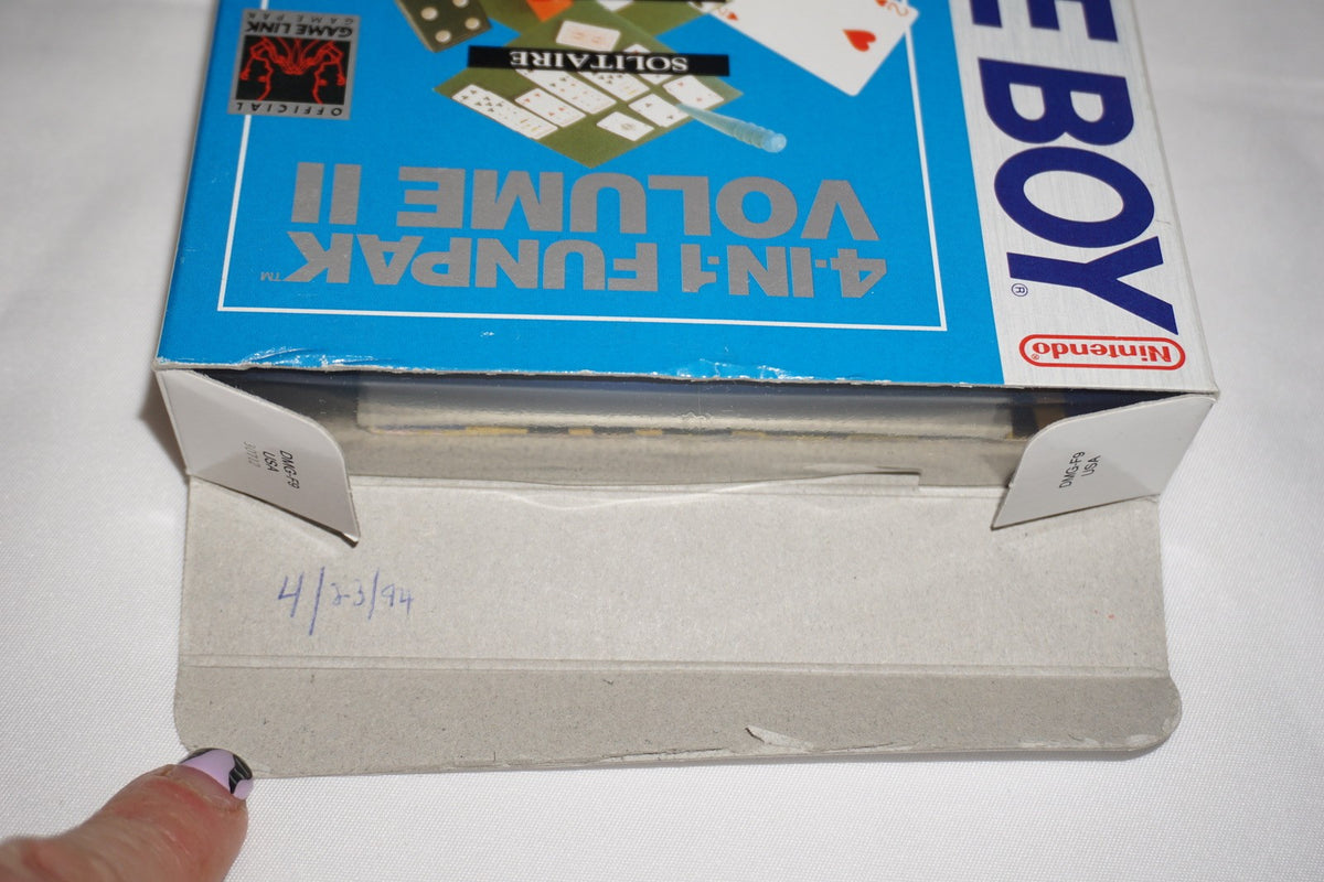 4 In 1 Fun Pak Vol II 2 (Nintendo Game Boy Gameboy) Complete in Box w/ Reg CIB