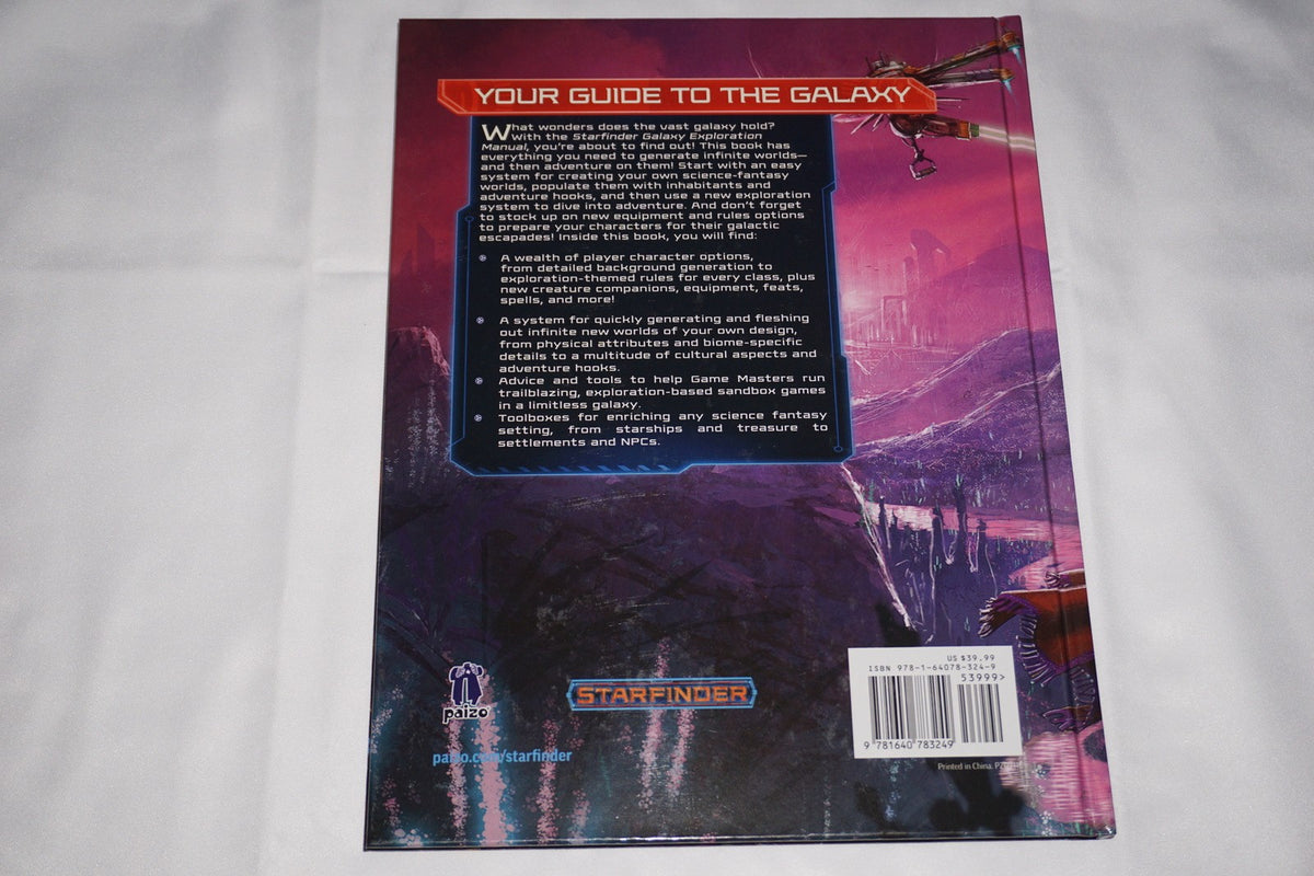 Galaxy Exploration Manual Hardcover Book Starfinder NEW