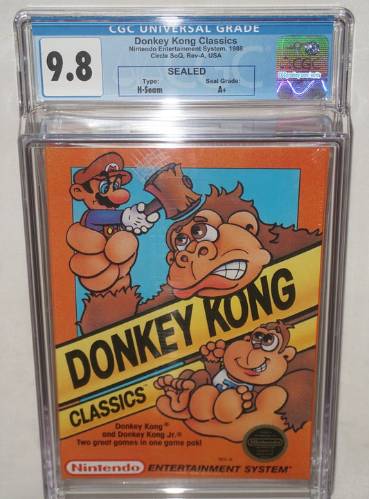 Donkey Kong Classics (Nintendo NES) CGC 9.8 A+ NEW Sealed