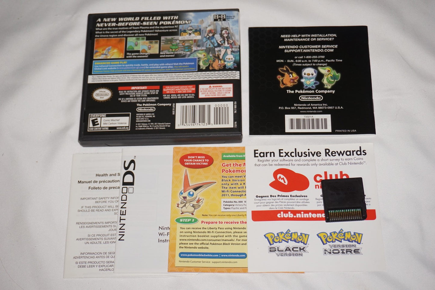 Pokemon Black (Nintendo DS) Complete Authentic