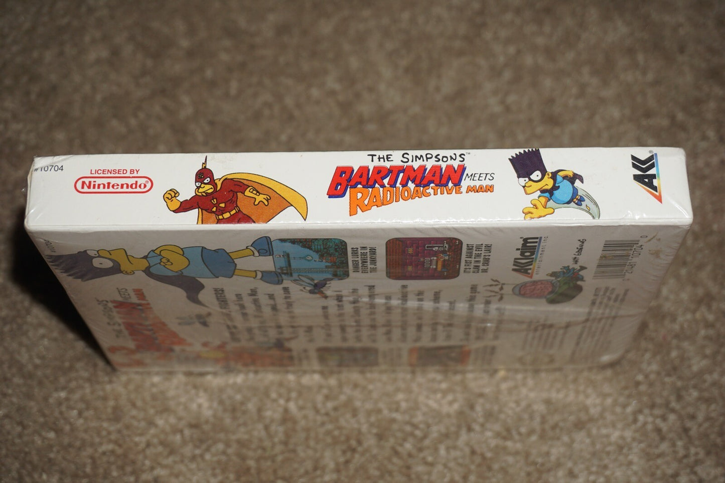 Simpsons Bartman Meets Radioactive Man (Nintendo NES) NEW Factory Sealed