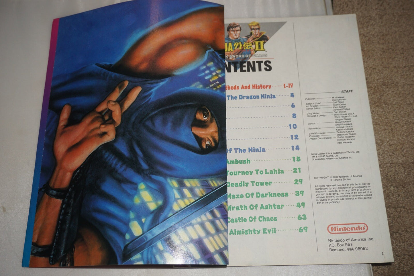 Sg2/Np15 Ninja Gaiden II 2 15 Nintendo Power Magazine #4 Poster