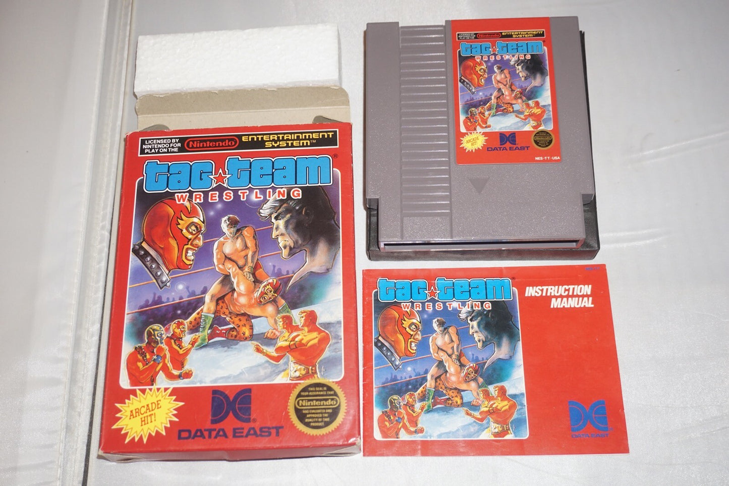 Tag Team Wrestling HANGTAB (Nintendo NES) Complete in Box CIB #1